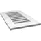 Ekena Millwork Arch Top Surface Mount PVC Gable Vent: Non-Functional, w/ 3-1/2"W x 1"P Standard Frame, 16"W x 26"H GVPAR16X2601SN - alternate 4